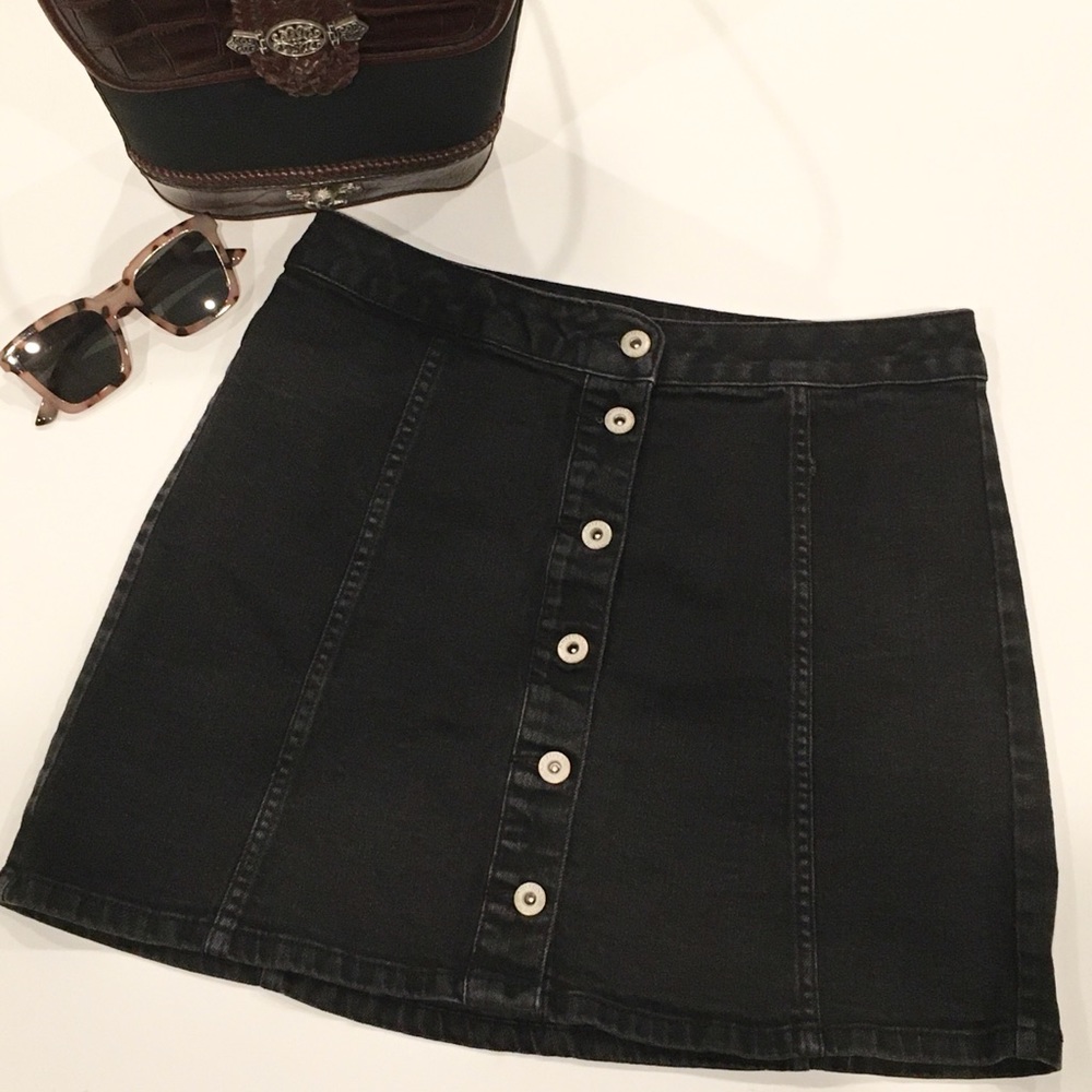 Arizona | Black Denim Jean Skirt